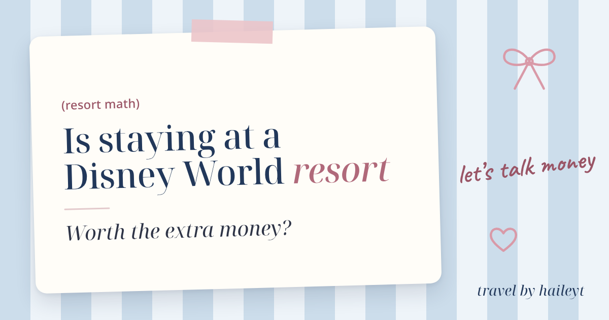 Is staying at a Disney World Resort worth it